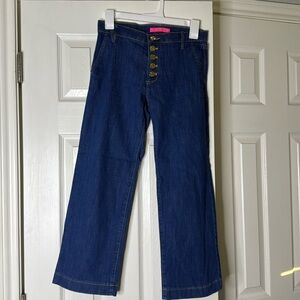 High-Rise Wide Leg Women’s Jeans in Dark Blue